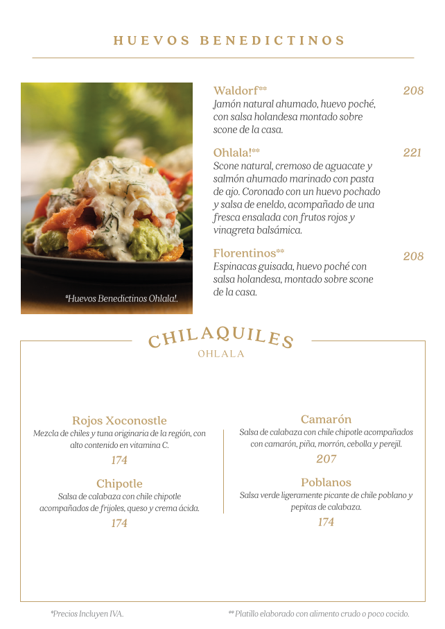 Oh La La Toltecas y Huicholes Menu - Image 2