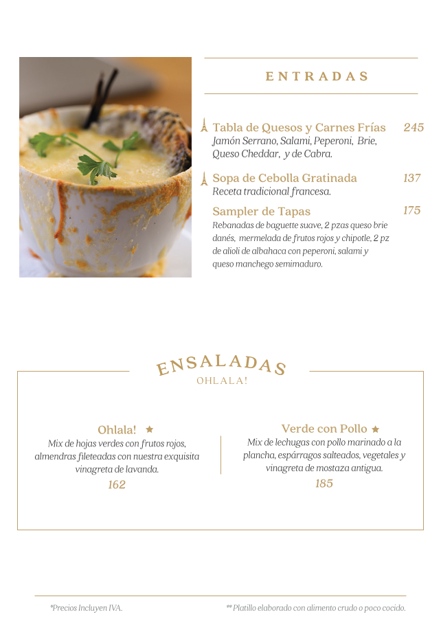 Oh La La Toltecas y Huicholes Menu - Image 5