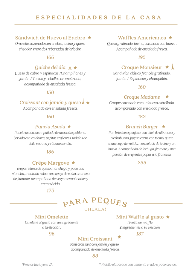 Oh La La Toltecas y Huicholes Menu - Image 6